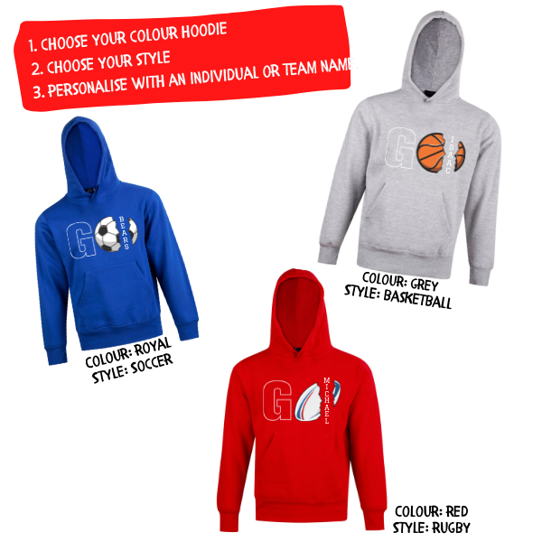 Adult Supporter Hoodies - Sizes XS-5XL