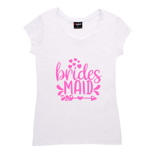 'Brides Maid' Ladies Scoop Neck Tees