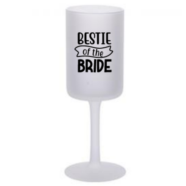 'Bestie Of The Bride' Red Wine Goblet